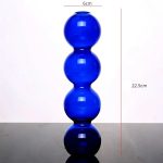 Soliflore en verre transparent pour fleurs séchées