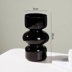 Vase en verre pastel, pièce décorative unique