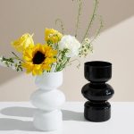 Soliflore en verre élégant pour fleurs fraîches