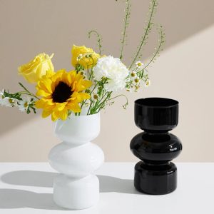 Soliflore en verre élégant pour fleurs fraîches